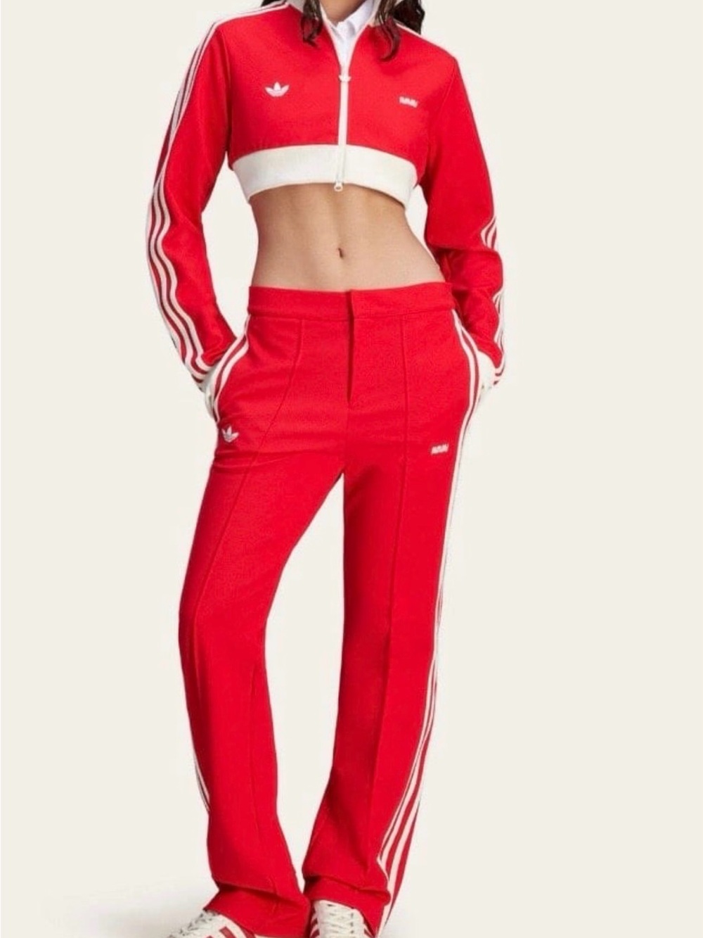 AVAVAV x adidas set - track pants and cropped jacket